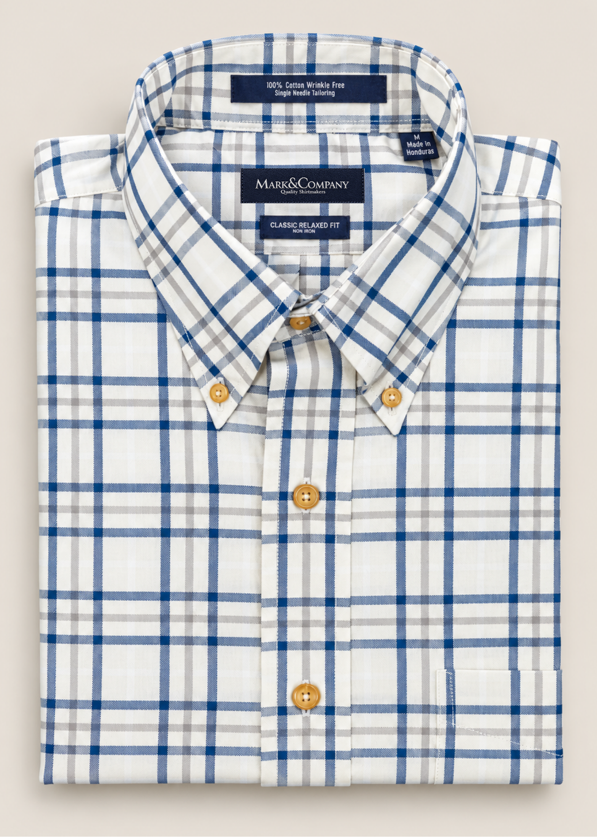 Classic Fit Button Down Collar Shirt
