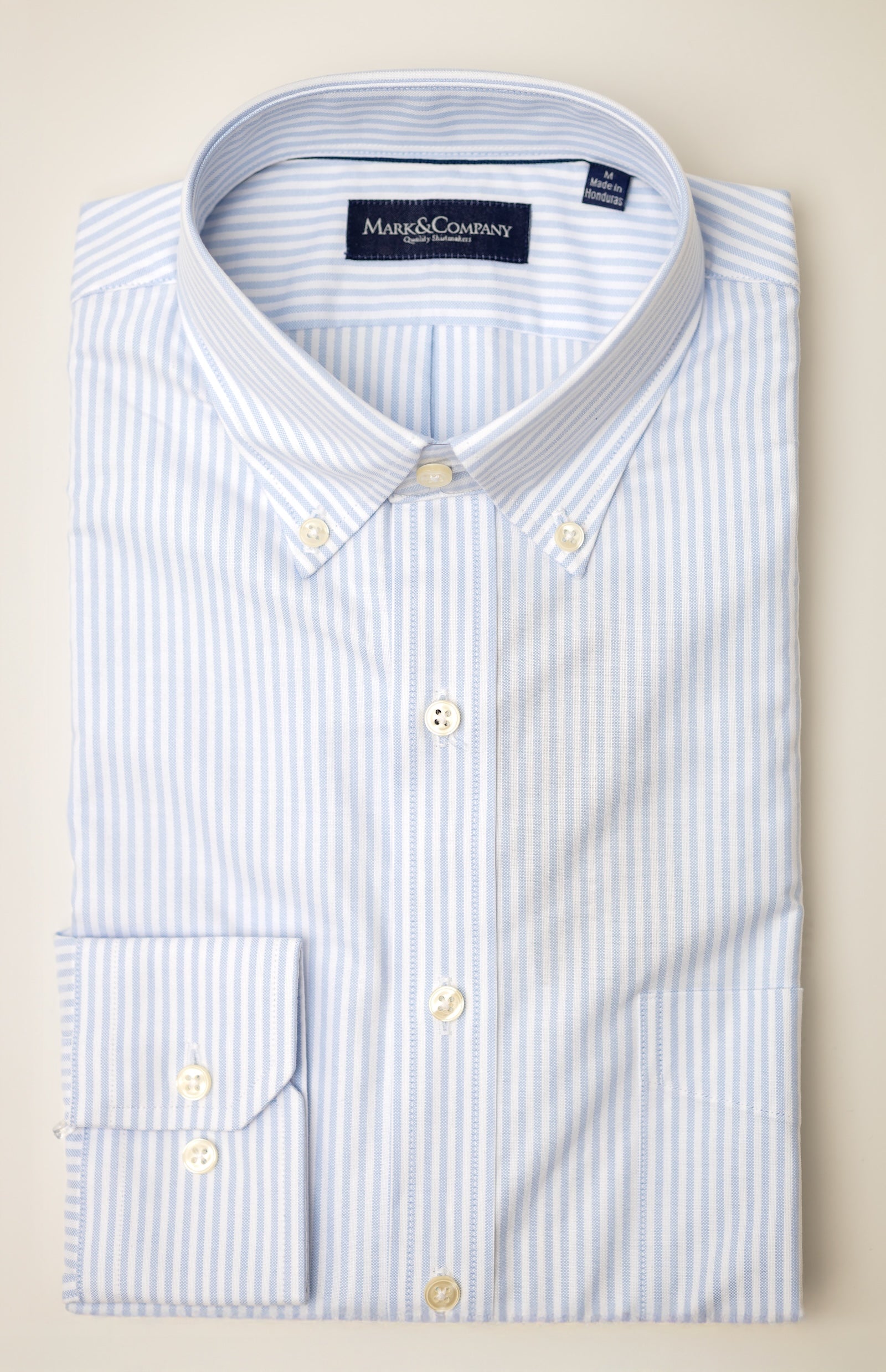 Blue Striped Oxford