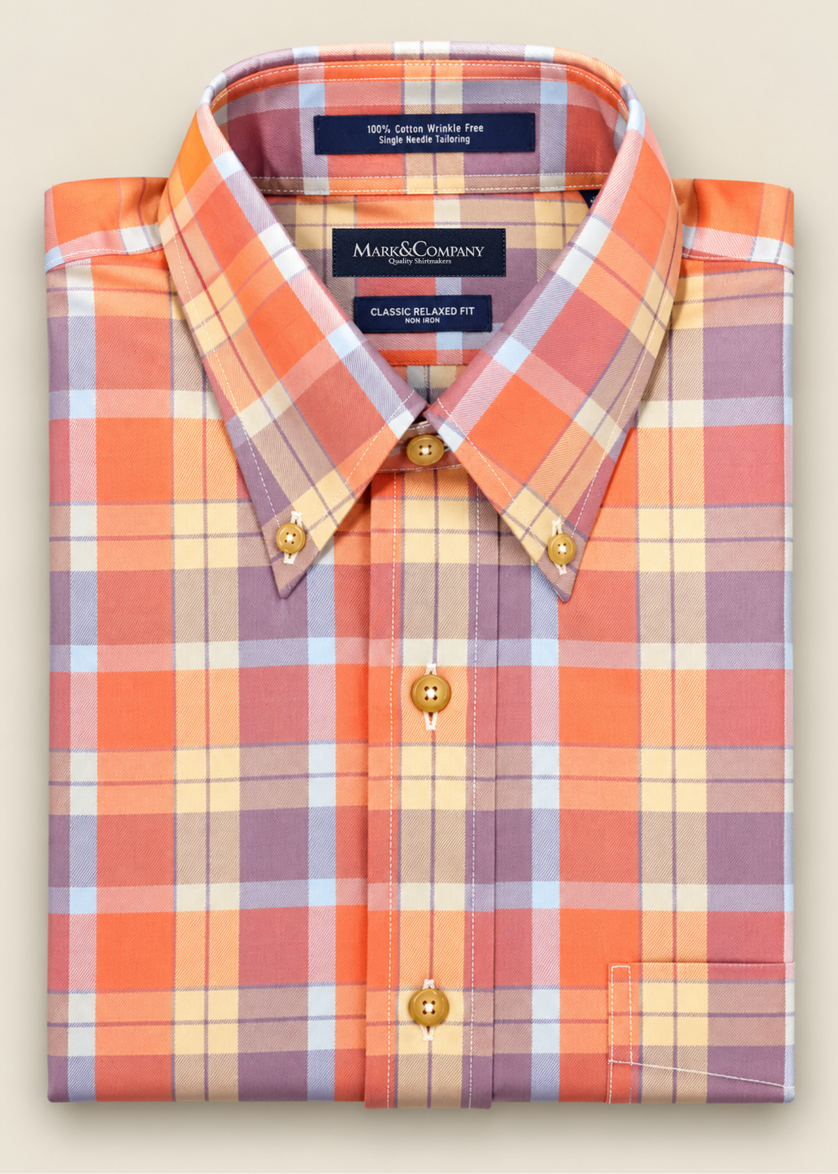 Classic Fit Button Down Collar Shirt
